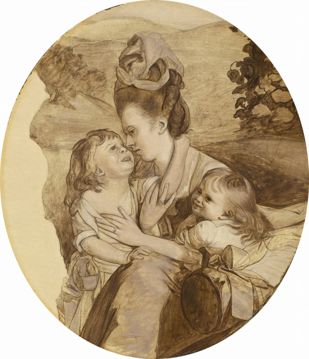 Sketch for The Copley Family, by John Singleton Copley, oil, 1776
