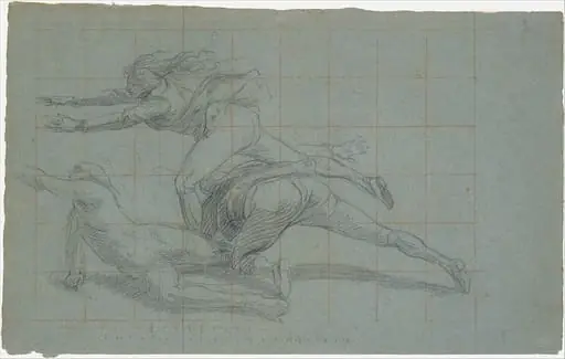 Study for "The Siege of Gibraltar": Three Figures, by John Singleton Copley