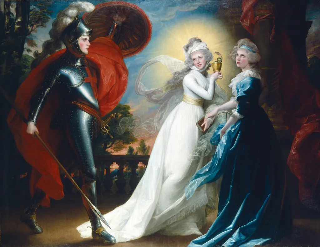 The Red Cross Knight, by John Singleton Copley, oil, 1793