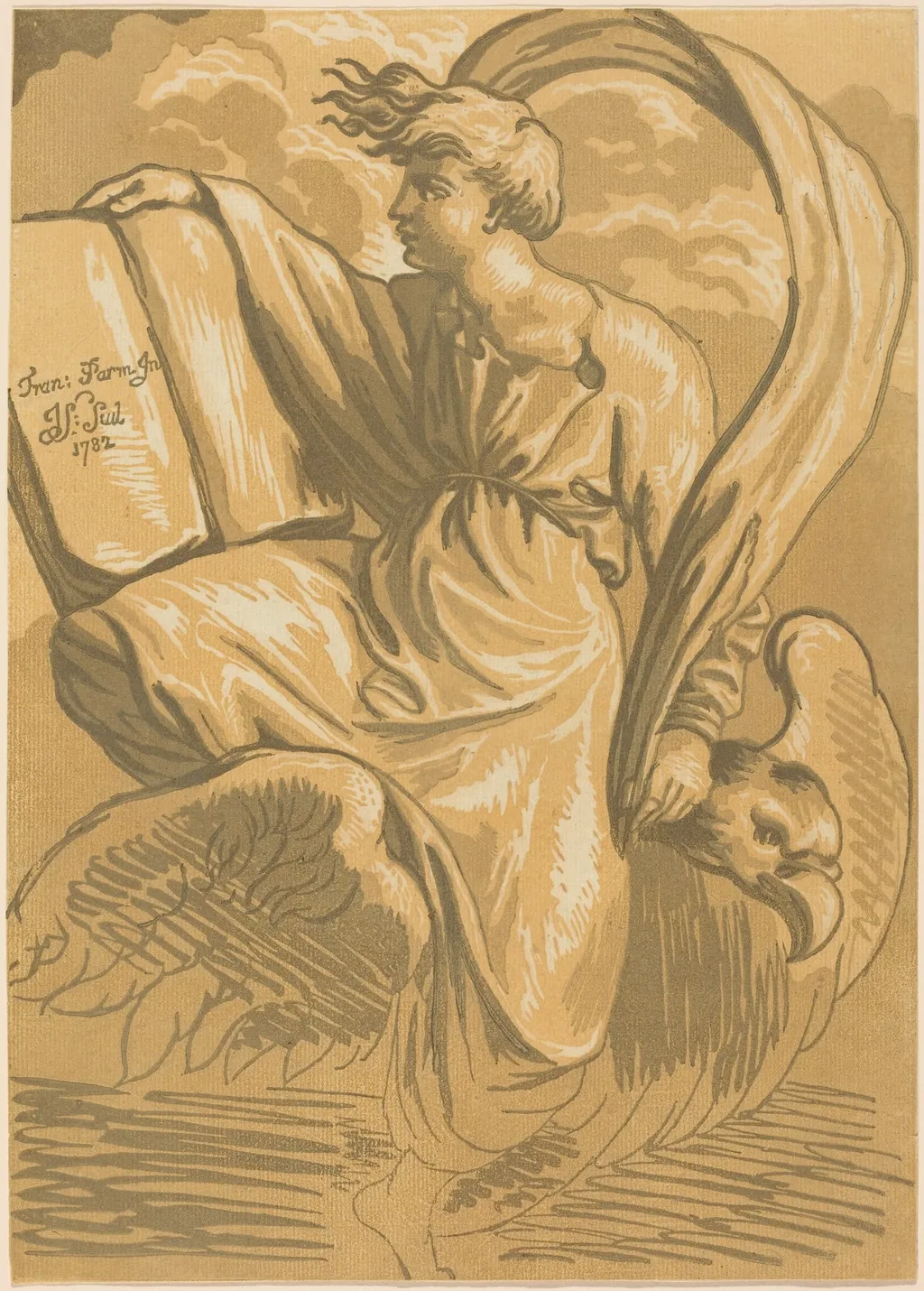 Saint John the Evangelist, by John Skippe, ink, 1782