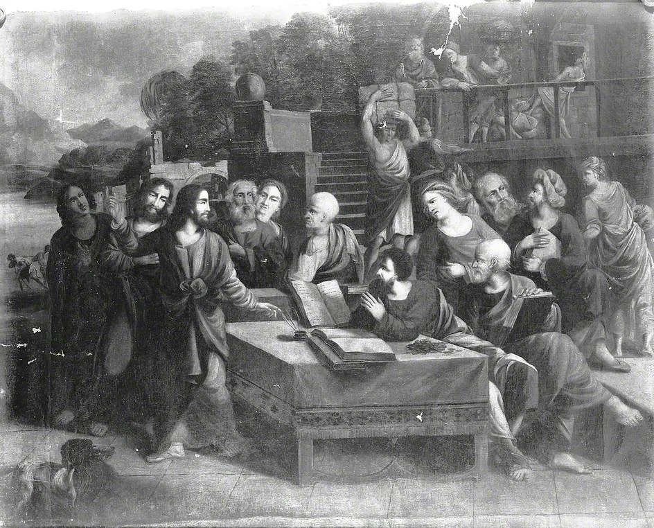 The Calling of St Matthew, by John Skippe, oil, 1786
