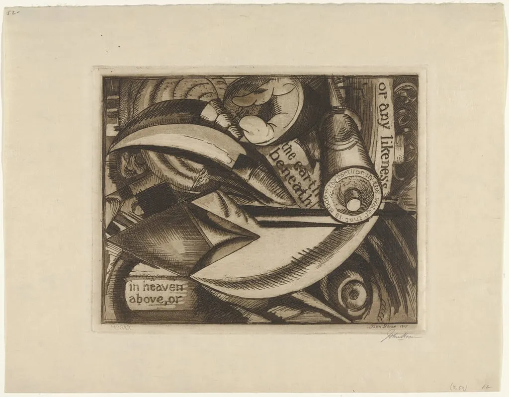 Untitled, by John Sloan, ink, 1917