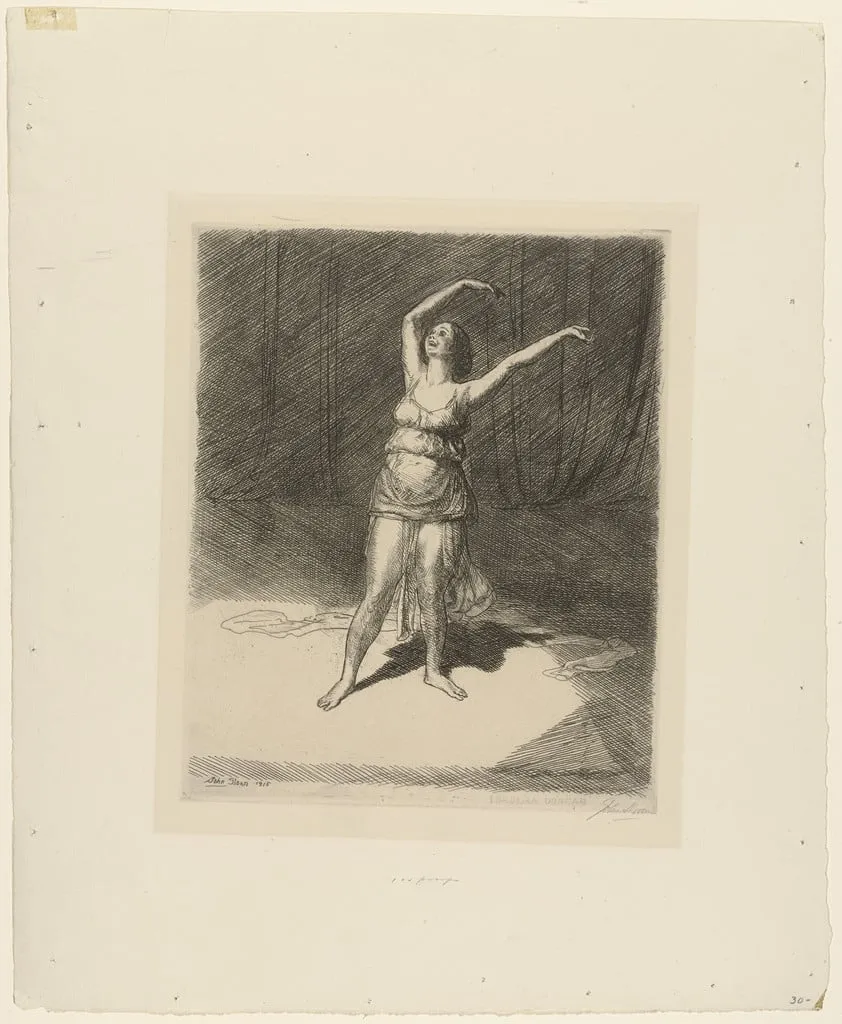 Untitled, by John Sloan, ink, 1915