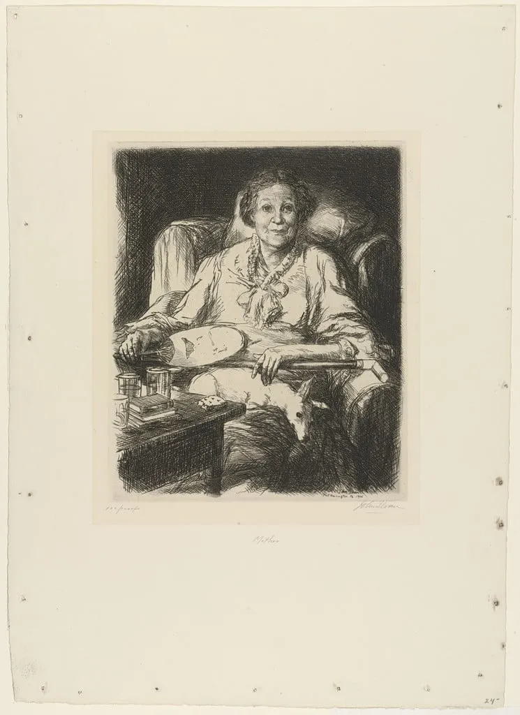 Untitled, by John Sloan, ink, 1906