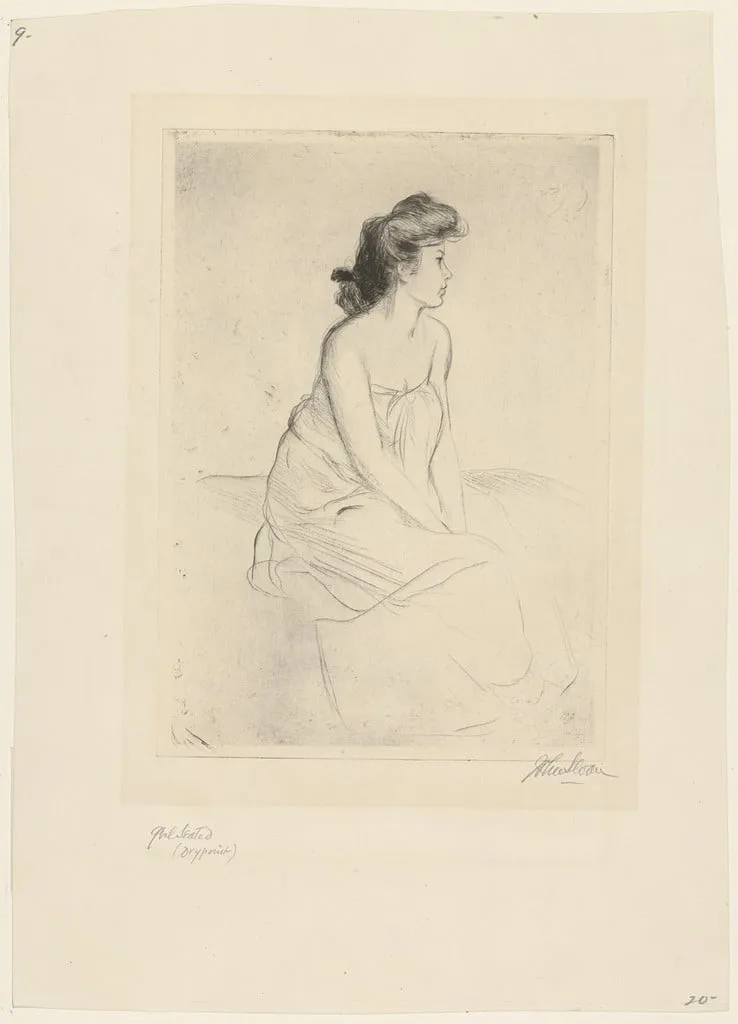 Untitled, by John Sloan, ink, 1903