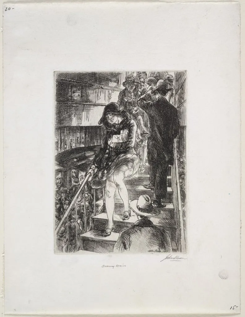 Untitled, by John Sloan, ink, 1926