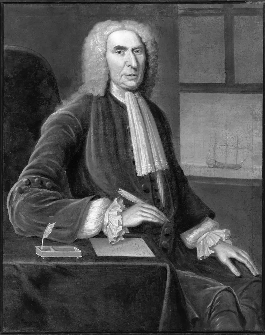Judge Charles Chambers, by John Smibert, oil, 1743