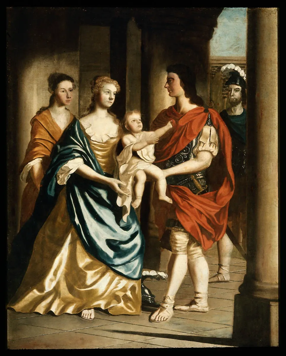 Parting of Hector and Andromache, by John Smibert, oil, 1729