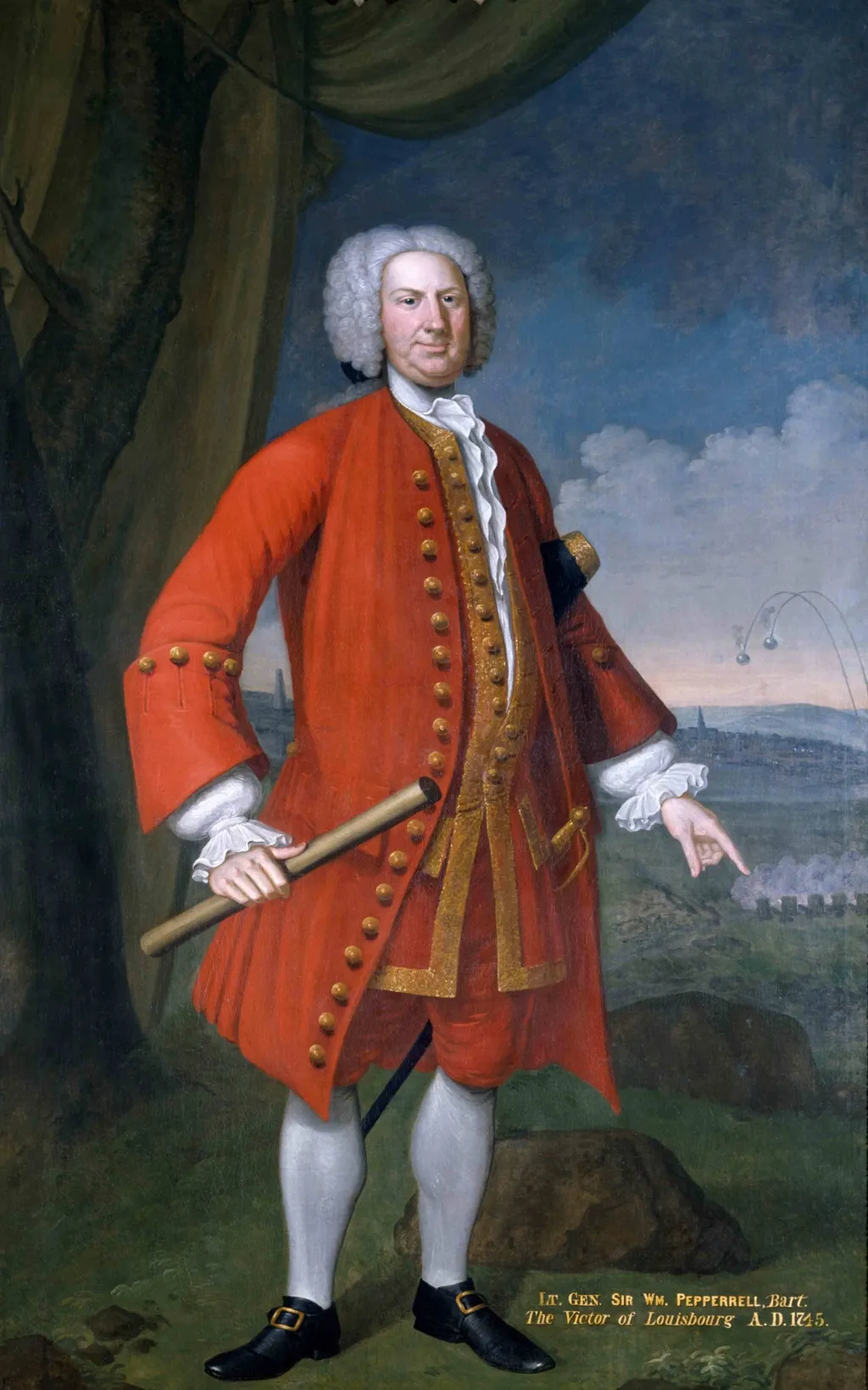 Portrait of William Pepperrell, by John Smibert, oil, 1745
