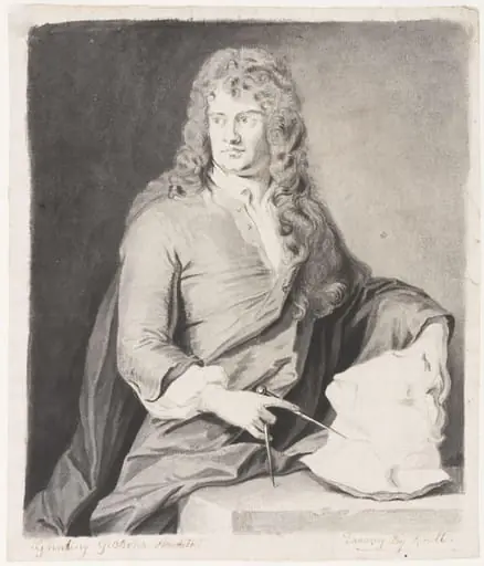 Portrait of Grinling Gibbons, by John Smith