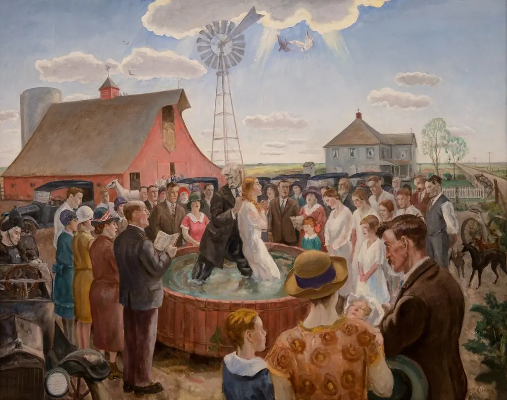Baptism in Kansas, by John Steuart Curry