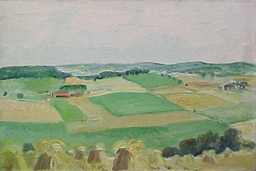 Study for "Wisconsin Landscape", by John Steuart Curry