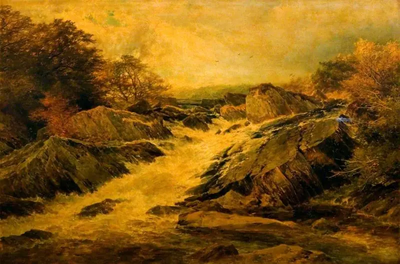 A Welsh Waterfall, by John Syer