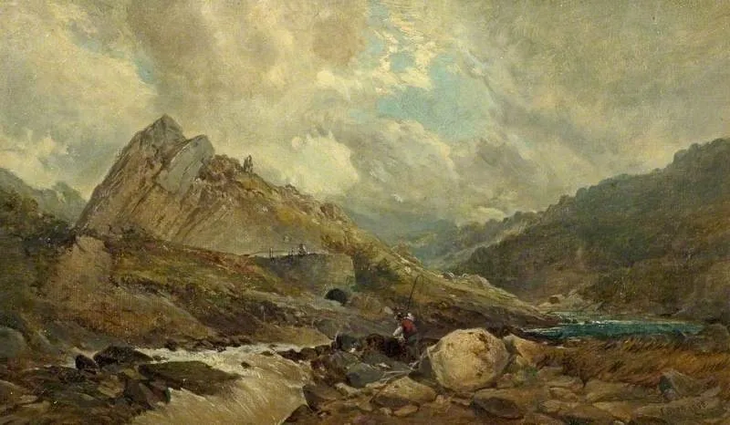 Valley of the Neath, by John Syer, oil, 1858