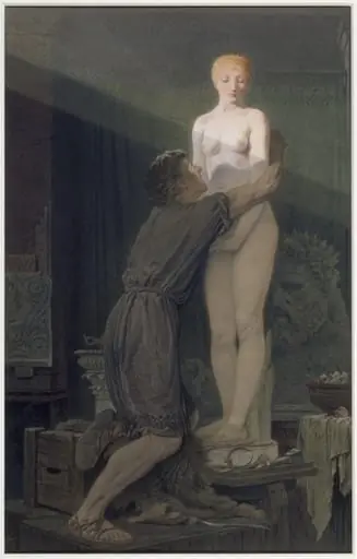 Pygmalion and the statue, by John Tenniel