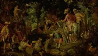 John the Baptist Preaching in the Forest