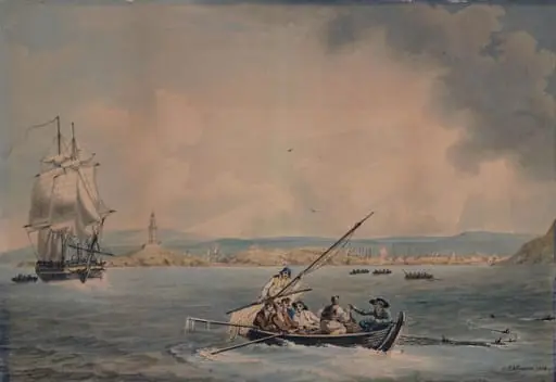 Entrance to a Harbour, by John Thomas Serres