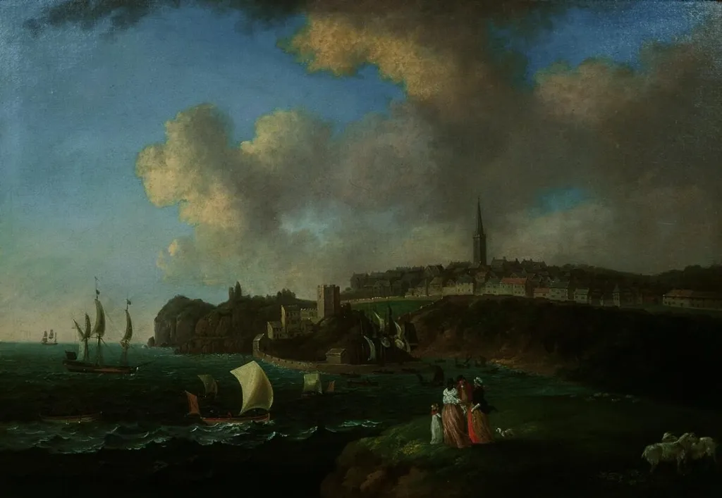 Tenby, by John Thomas Serres, oil, 1790