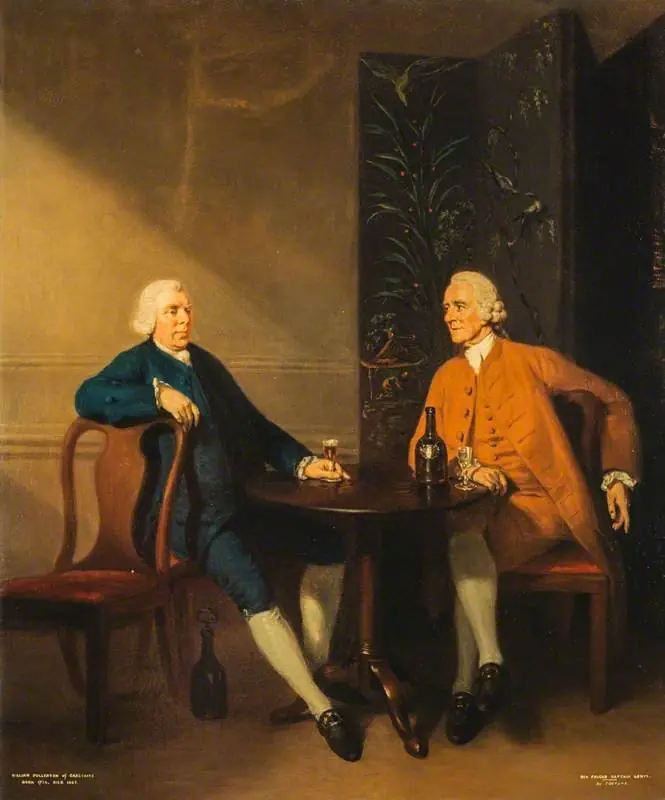 William Fullerton of Carstairs (1720 - 1806), and Captain Ninian Lowis (died 1790), by John Thomas Seton