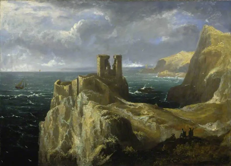 Fast Castle from above, by John Thomson
