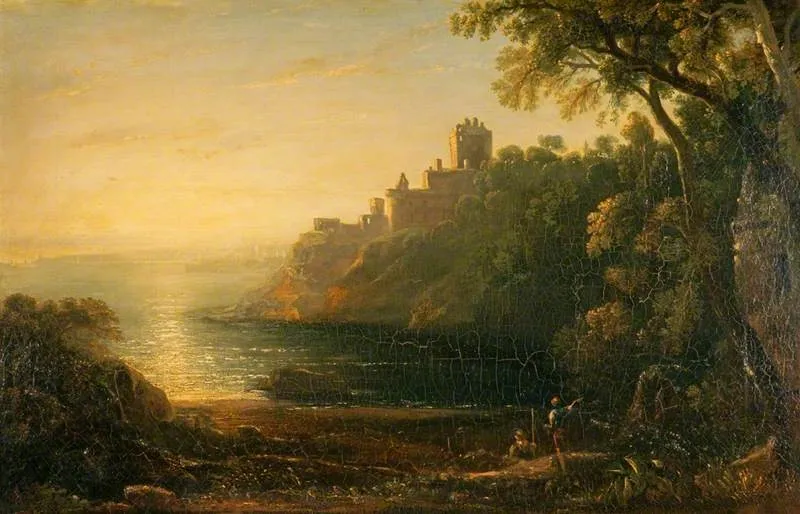 Ravensheugh Castle, by John Thomson, oil, 1826