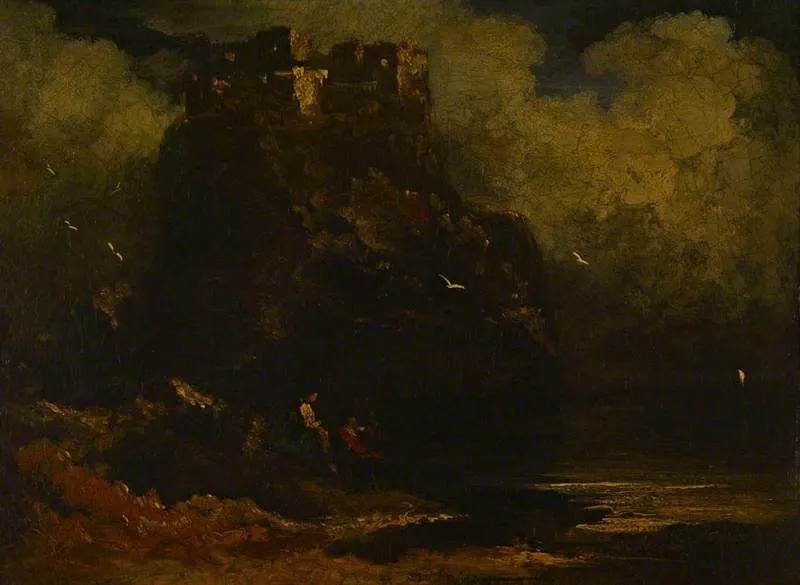The Castle on the Rock, by John Thomson, oil