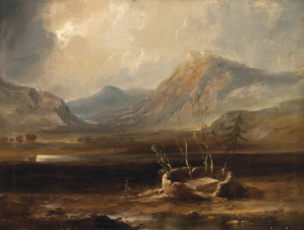 The Martyrs' Tombs in the Moss of Lochinkett, by John Thomson, oil, 1827