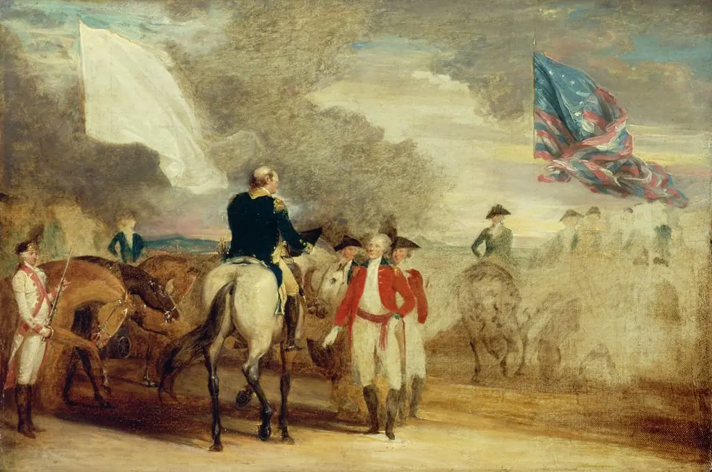 Surrender of Cornwallis at Yorktown, by John Trumbull