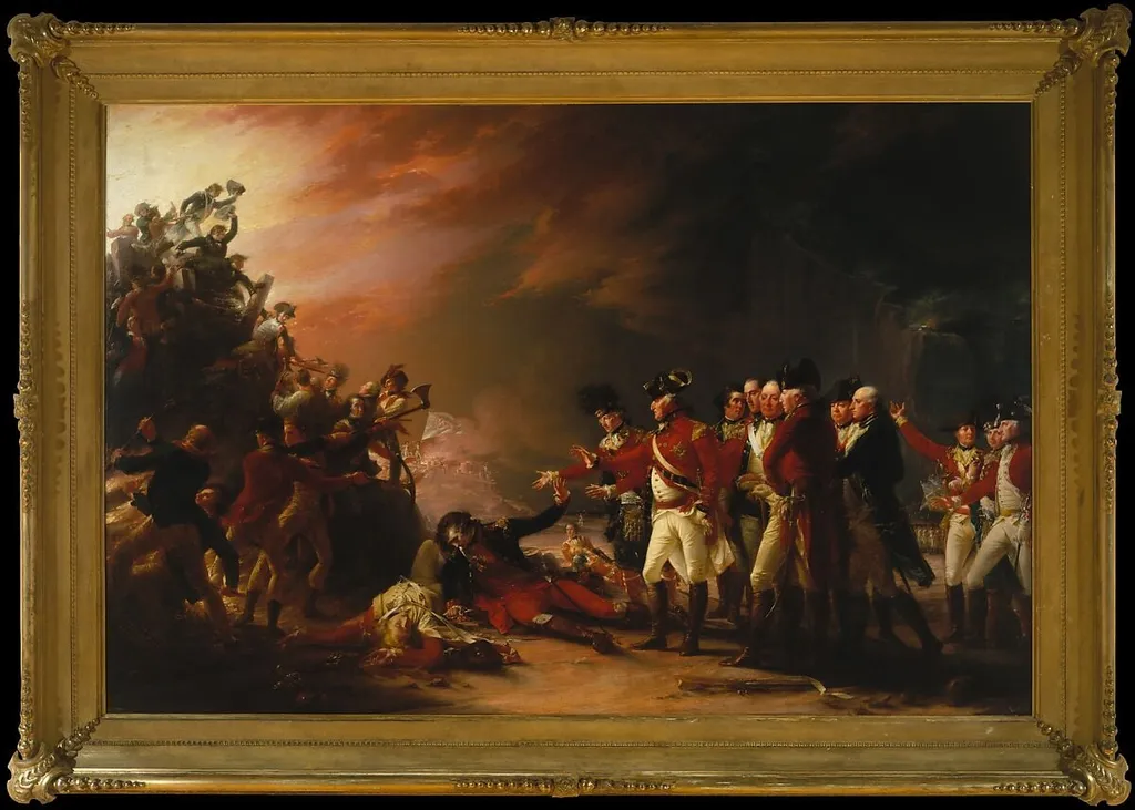 The Sortie Made by the Garrison of Gibraltar, by John Trumbull, oil, 1789