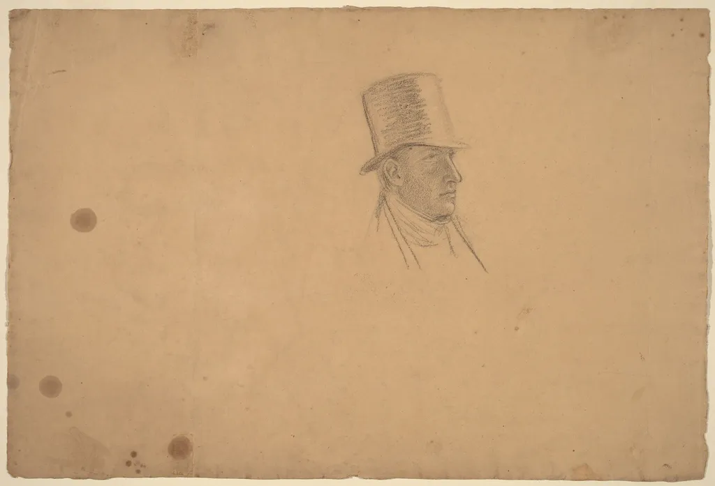 Self-Portrait, by John Vanderlyn, charcoal, 1814