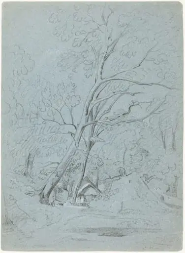 A Cottage on a Lane, by John Varley