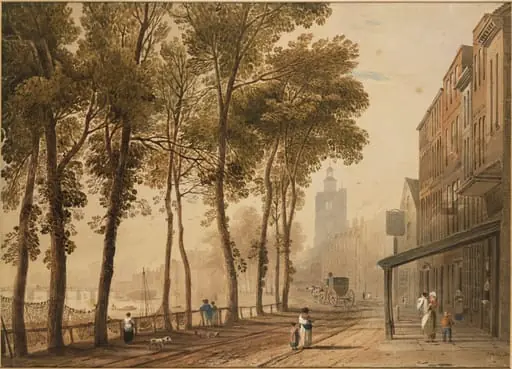 Cheyne Walk, Chelsea, London, by John Varley