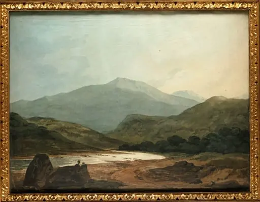 Moel Hebog, looking down the vale from near Dinas Emrys, by John Varley