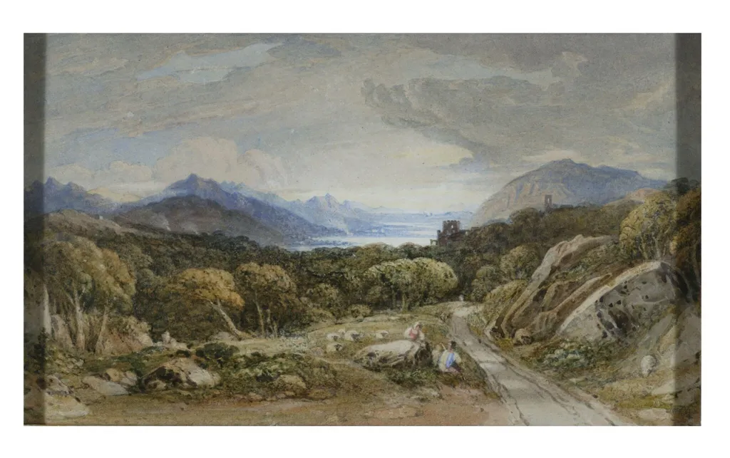 Mountain Landscape, by John Varley, watercolor, 1841