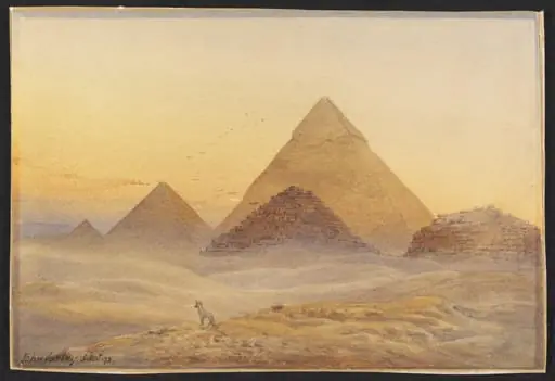 Pyramids at Giza, by John Varley