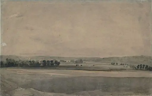 Study from nature near Handborough, Oxfordshire, by John Varley