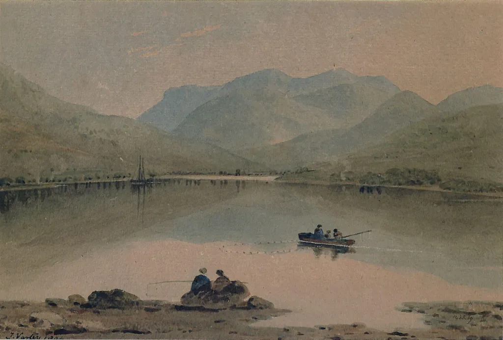 Tal-y-Llyn, North Wales, by John Varley, watercolor, 1804