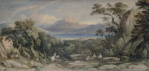 Tal-y-Llyn, with Cader Idris in the background, by John Varley