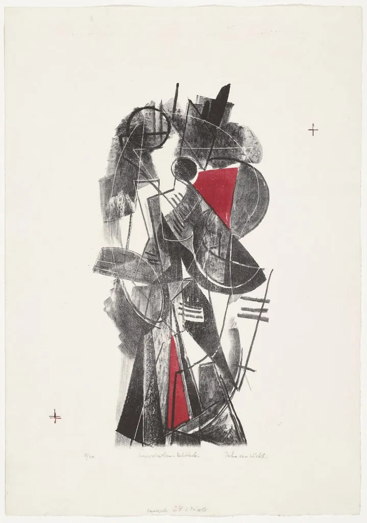 Untitled, by John Von Wicht, ink, 1954