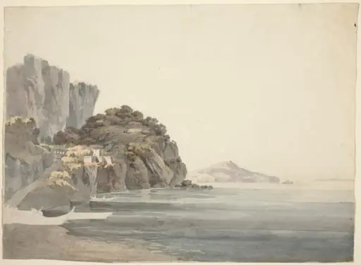 An Italian Coast Scene, by John 'Warwick' Smith