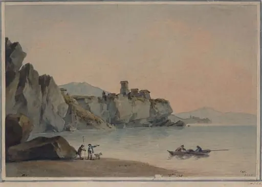 Coast near Castiglione, by John 'Warwick' Smith