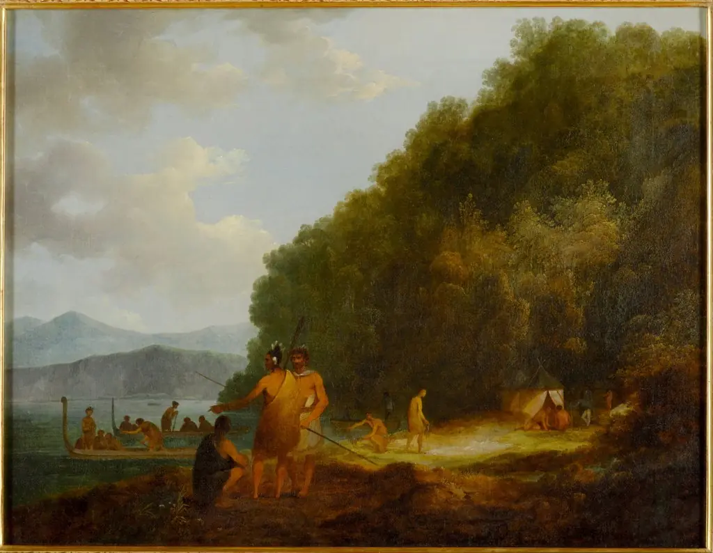 Ship Cove, Queen Charlotte Sound, by John Webber