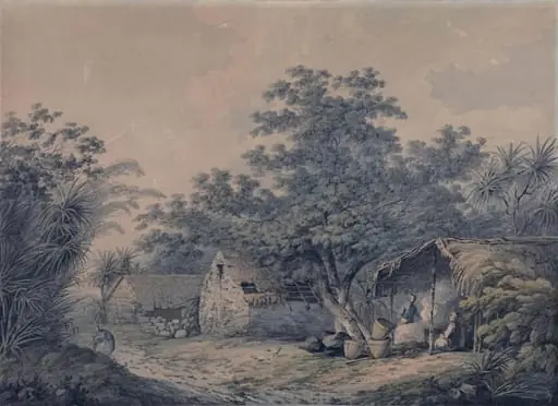 View in Krakatoa Island, near the Straits of Sunda, by John Webber