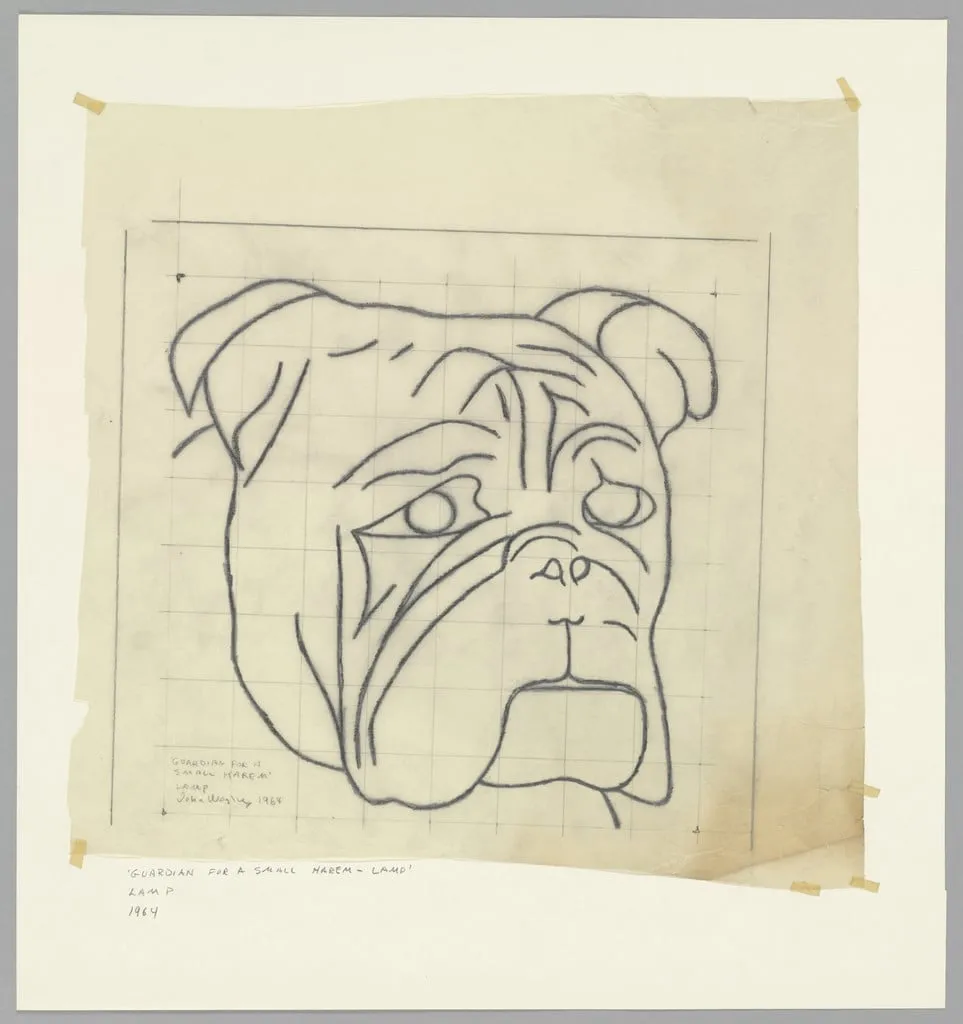 Untitled, by John Wesley, graphite, 1964