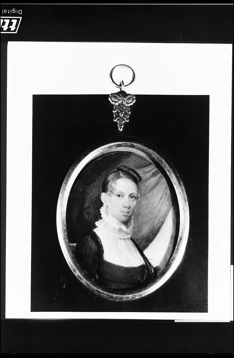 Elizabeth Freeman Duran, by John Wesley Jarvis, watercolor, 1815
