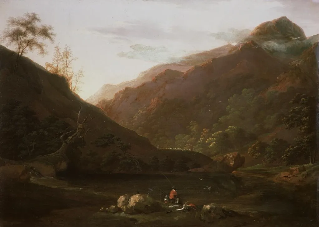 Aberglaslyn, by John West, oil, 1816