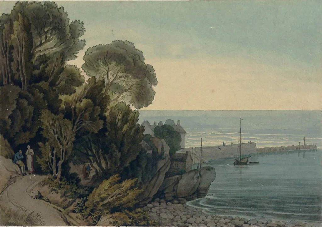 Lynmouth, Devon, by John White Abbott, watercolor, 1811
