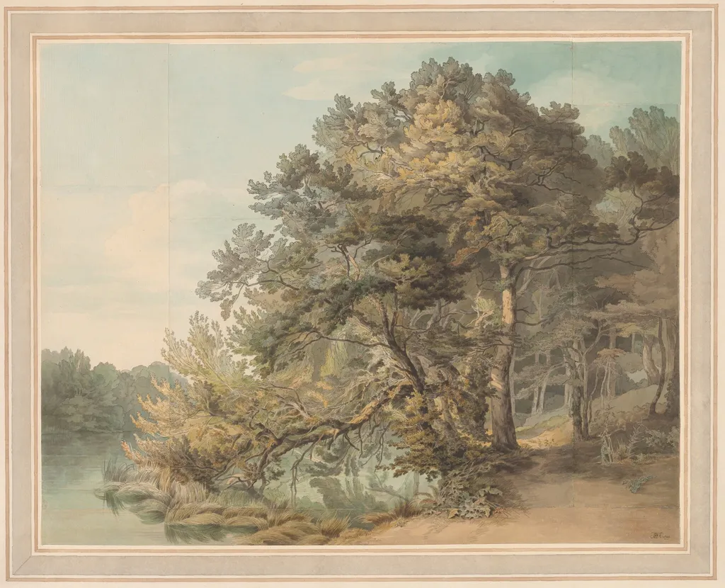Peamore, Devon, by John White Abbott, ink, 1799