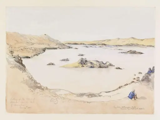 Looking up the Nile, south of Aswan, by John William Burgon