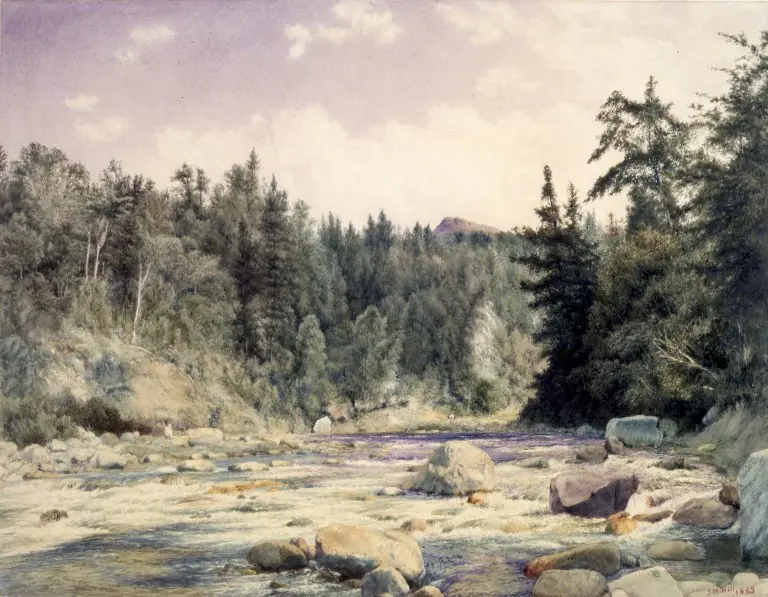 Mountain Stream, by John William Hill